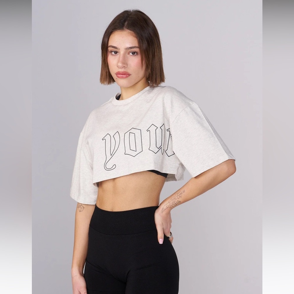 Youngla W436 Urban Crop Top in Marble